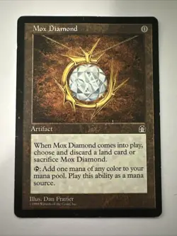MTG Mox Diamond, Heavy Play, English Stronghold - Image 1