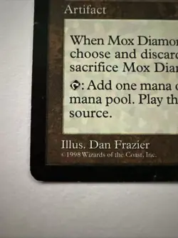 MTG Mox Diamond, Heavy Play, English Stronghold - Image 2