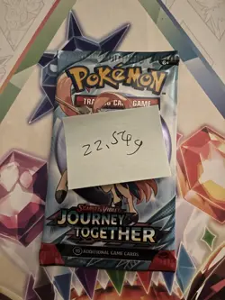 Heavy! Over 22.54 Gram Pokemon Journey Together Booster Pack Sealed - Image 2