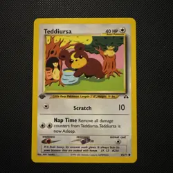 Pokemon TCG Teddiursa Neo Discovery 65/75 1st Edition Wotc NM - Image 1