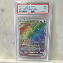 Pokemon TCG Charizard VSTAR 174/172 Secret Rare Holo PSA 9 - Image 1