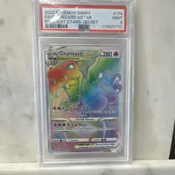 Pokemon TCG Charizard VSTAR 174/172 Secret Rare Holo PSA 9 - Image 2