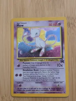 Pokemon Card: Mew HOLO Black Star Promo 9 (LP) WOTC Vintage - Image 1