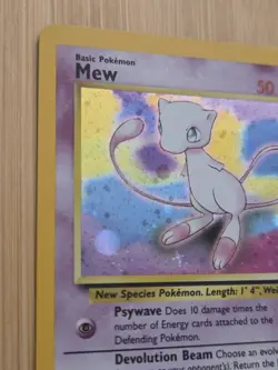 Pokemon Card: Mew HOLO Black Star Promo 9 (LP) WOTC Vintage - Image 3