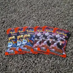 Pokemon Destined Rivals 6 Booster Packs Mewtwo Nintendo TCG English Standard - Image 1