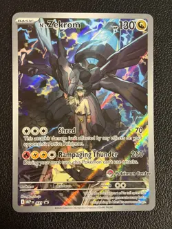 Pokemon N's Zekrom MEP 031 Ascended Heroes ETB Pokemon Center Stamp check photos - Image 1