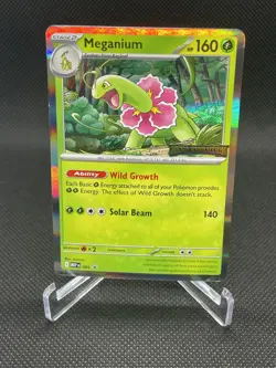 Pokemon TCG Meganium -001 Me: Mega Evolution Promo Holo- STAMPED-NM - Image 1