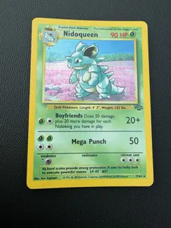 Pokemon TCG Nidoqueen Holo Rare Unlimited Jungle 07/64 Vintage - Image 2