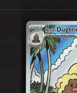 Alolan Dugtrio 208/191 Surging Sparks Full Art Ultra Rare Holo Pokemon Card NM - Image 3