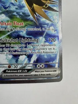 Pokemon Zapdos ex 202/165 Scarlet & Violet 151 Ultra Rare Full Art Holo Card - Image 3