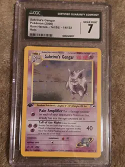 Sabrina's Gengar Pokemon 2000 Gym Heroes 1st Edition Holo 14/132 Gym 7 - Image 1