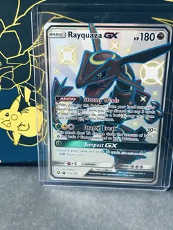 Rayquaza GX 177a/168 Alternate Art Holo Promo Shiny Pokemon NM Hidden Fates - Image 1