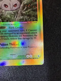 Pokemon Cascoon Reverse Holo 26/109 from Ruby and Sapphire in LP- condition! - Image 5