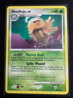 Pokemon TCG Shedinja 44/147 Non-Holo Platinum Series Supreme Victors 2009 NM - Image 1