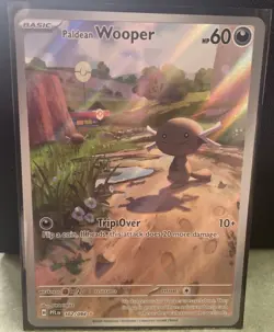 ✨paldean Wooper 102/094 Pokemon Phantasmal Flames Holo Full Art✨ - Image 1
