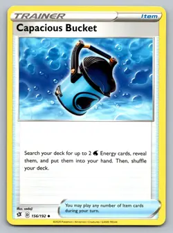 Pokemon TCG SWSH02: Rebel Clash Capacious Bucket 156/192 - Image 1