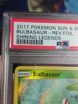 2017 Pokemon Sun & Moon Bulbasaur 1/73 Reverse Holo PSA 9 - Image 3