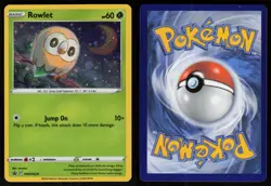 Rowlet SWSH220 Holo Promo SWSH Black Star Pokemon - Image 3