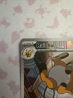 Pokemon TCG - Raichu - 211/193 Paldea Evolved - Illustration Rare Full Art Holo - Image 3