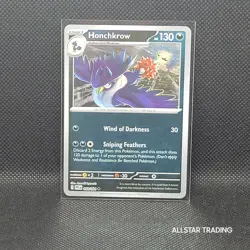Rev Holo - Honchkrow 058/094 Pokemon Phantasmal Flames - Pokemon Mega Evolution - Image 1