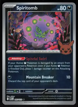 Spiritomb 087/132 Pokeween 2025 Promo Holo Pokemon - Image 1