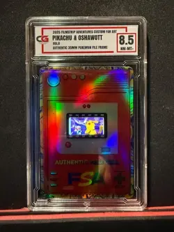 🔥PIKACHU 35MM RARE FILM FRAME CELL FROM POKEMON THE MOVIE 2000 CG 8.5 - Image 1