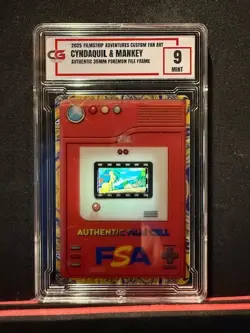🔥CYNDAQUIL MANKEY 35MM RARE FILM FRAME CELL FROM POKEMON THE MOVIE 2000 CG 9 - Image 1