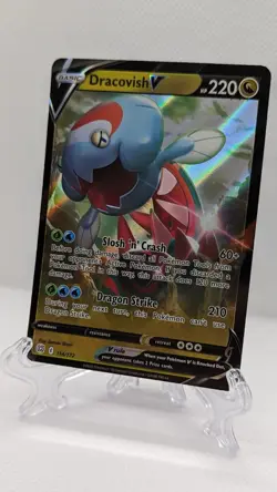 Pokemon TCG Dracovish V Sword & Shield: Brilliant Stars 114/172 Holo Ultra Rare - Image 1