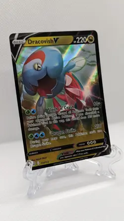 Pokemon TCG Dracovish V Sword & Shield: Brilliant Stars 114/172 Holo Ultra Rare - Image 2