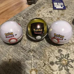 3 Pokeball Tin New E25 Sealed 6 Booster Packs Pokemon Tcg Fast Secure Shipping - Image 1