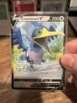 Holo Cramorant V 054/072 Ultra Rare Shining Fates Pokemon TCG - Image 2