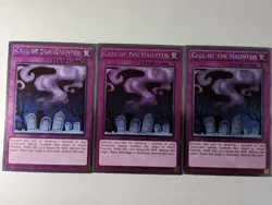 3x Yu-Gi-Oh! Call Of The Haunted - NKRT-EN032 - Platinum Limited Edition NM/VLP - Image 1