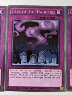 3x Yu-Gi-Oh! Call Of The Haunted - NKRT-EN032 - Platinum Limited Edition NM/VLP - Image 4