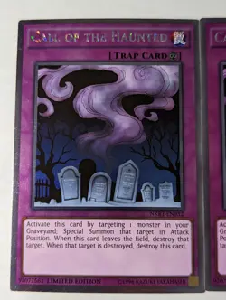 3x Yu-Gi-Oh! Call Of The Haunted - NKRT-EN032 - Platinum Limited Edition NM/VLP - Image 5