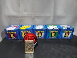 Pokemon 23k Burger King Gold Plated Trading Card Set Blue Box Lot Of 6 - Image 2