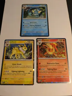 Prismatic Evolutions Poster Collections 3 Foil Promo Cards NM - Image 1