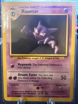 Pokemon TCG Haunter Base Set Uncommon Card 29/102 LP Condition - Image 1
