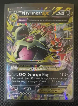 Pokemon TCG Mega M Tyranitar EX Holo Ultra Rare Card Ancient Origins 43/98 - Image 1