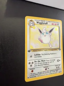 Pokemon Jungle Wigglytuff Holo Card 16/64 First Edition LP/MP - Image 2