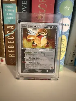 Pokemon Rocket's Entei ex Rare Holo EX Team Rocket Returns 97/109 2004 Card - Image 2