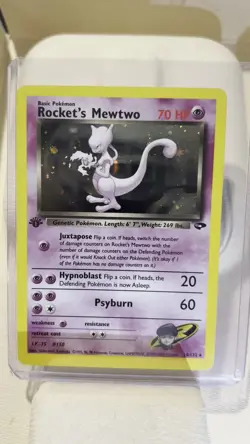 Pokemon TCG Rockets Mewtwo Gym Challenge Holo Card 14/132 - Image 2
