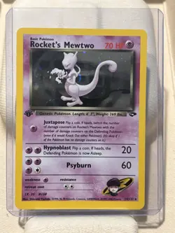 Pokemon TCG Rockets Mewtwo Gym Challenge Holo Card 14/132 - Image 4