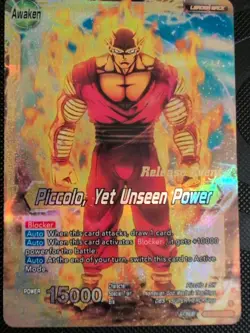 Piccolo Yet Unseen Power RELEASE EVENT Gold Foil Dragon Ball Super Card Promo - Image 1