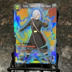 Trunks Thwarting the Dark Empire PRERELEASE Foil Dragon Ball Super Card Game NM - Image 1