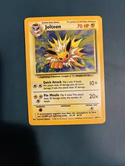 Jolteon 4/64 No Symbol Jungle Holo Rare HP Pokemon Card T1 - Image 1