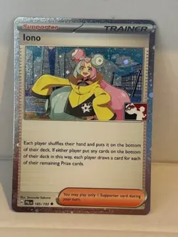Iono (Cosmos Holo) 2 SWIRLS-185/193 Prize Pack Series Cards - NM FREE SHIPPING - Image 1
