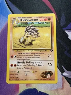 Pokemon TCG Brock's Sandslash Gym Challenge Unlimited Uncommon Card 36/132 - Image 1