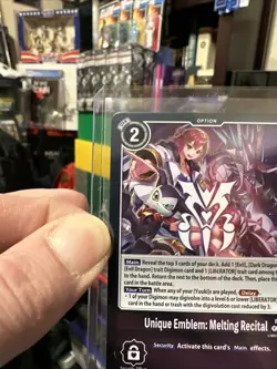 Digimon Card Game Unique Emblem Melting Recital P-232 Promo Box Topper NM/MINT! - Image 5
