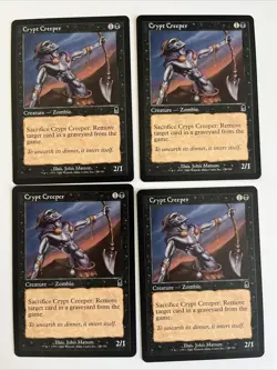 4x Crypt Creeper MTG Black Card #125 Magic the Gathering Odyssey - Image 1