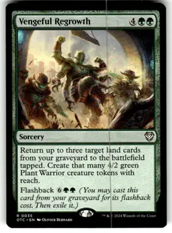 Vengeful Regrowth Commander: Outlaws of Thunder Junction Regular MTG NM - Image 1